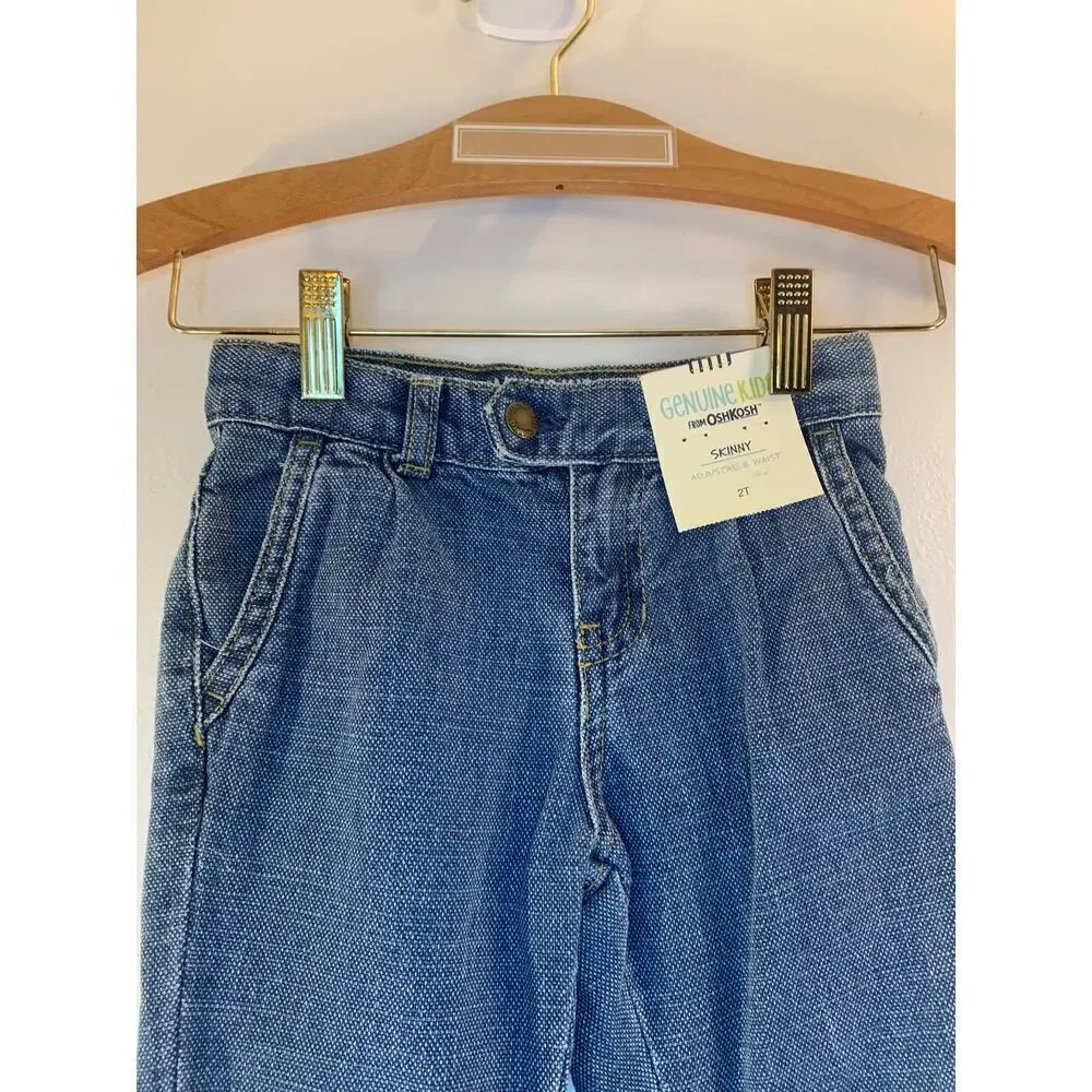 GENUINE KIDS from OSHKOSH Girl’s Adjustable Waist Jeans / Size: 2T